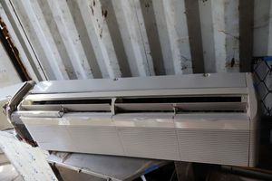 Indoor wall A/C unit, Mitsubishi Electric model PKFY-P24NGMU-E (about 4' long)