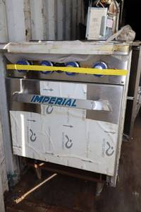 Imperial 4 plate and stove oven, model 1R-4-E (looks unused) 24"x35"