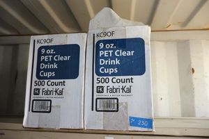 lot 230 image: Pet clear drink cups