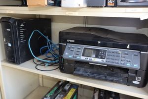 lot 228 image: Epson Workforce 545 printer, and Gateway Desktop PC SX Series SX2865