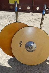 lot 234 image: Two Bar height 30 round tables