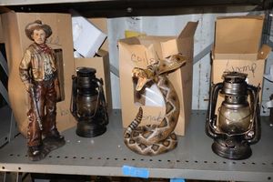 lot 25 image: Western style home dcor with coiled snake