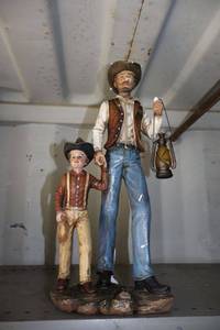lot 7 image: Western style home dcor - cowboy and son