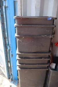 lot 210 image: Rectangular trash bins