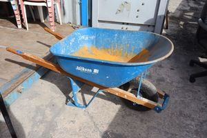 lot 212 image: Blue wheelbarrow