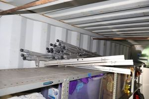 lot 77 image: Sign Tri-pod stands with top pinch bar