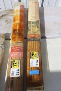 lot 45 image: Bamboo window shades - 31x72 - 2 total