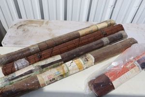 lot 47 image: Bamboo window shades - mixed sizes