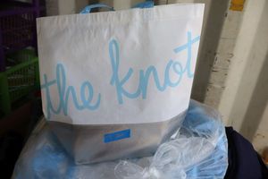 lot 261 image: The Knot shopping bags (about 20 count)