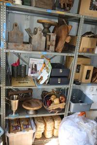 lot 263 image: Metal shelving unit only 18x36x72 - later pickup times needed, bring tools to remove (they are screwed together)