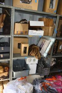 lot 264 image: Metal shelving unit only 18x36x72 - later pickup times needed, bring tools to remove (they are screwed together)