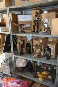 lot 265 image: Metal shelving unit only 18x36x72 - later pickup times needed, bring tools to remove (they are screwed together)