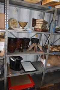 lot 267 image: Metal shelving unit only 18x36x72 - later pickup times needed, bring tools to remove (they are screwed together)