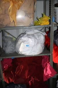 lot 272 image: Metal shelving unit only 18x36x72 - later pickup times needed, bring tools to remove (they are screwed together)