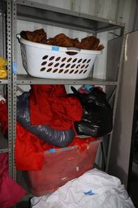 lot 273 image: Metal shelving unit only 18x36x72 - later pickup times needed, bring tools to remove (they are screwed together)