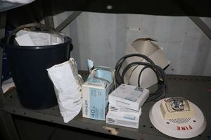 lot 70 image: Fire alarm, Square readers, replacement light bulbs