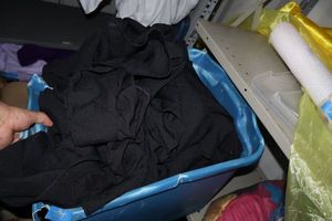 lot 87 image: Black table linens