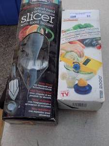 lot 81 image: 2 new kitchen slicers