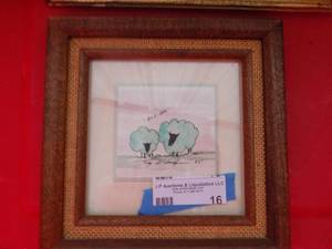 lot 16 image: QTY 4 FRAMED ART