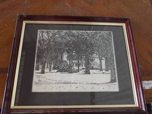 lot 13 image: FRAMED DRAWING