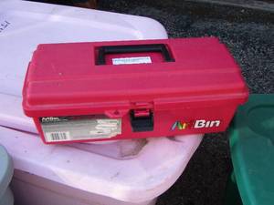 lot 164 image: EMPTY RED ART BIN