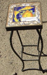 lot 124 image: SMALL SQUARE TABLE