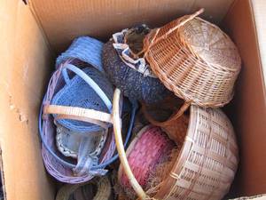 lot 125 image: WICKER BASKETS
