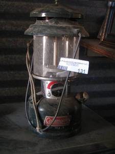 lot 131 image: GREEN Coleman LANTERN