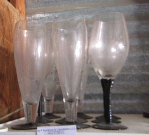 lot 203 image: WINE GLASSES