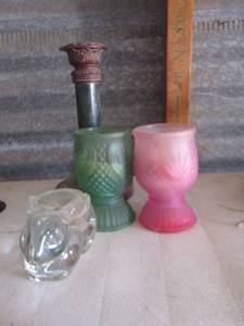lot 204 image: CANDLE HOLDERS
