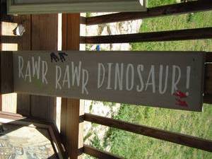 lot 276 image: 7 14X 30 RAWR WALL ART