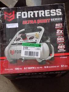 FORTRESS ULTRA SERIES 1 GALLON 135PSI AIR COMPRESSOR IN BOX OPENED