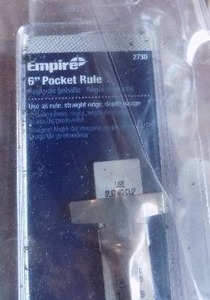 lot 123 image: 6 POCKET RULE