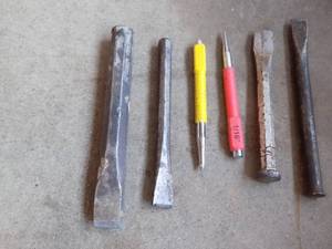 lot 155 image: Chisels. &. Punches
