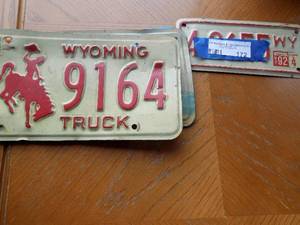lot 172 image: VARIOUS LICENCE PLATES