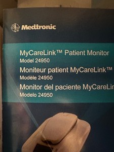 lot 194 image: MEDTRONIC  MyCARE LINK PATIENT MONITOR   MODEL 24950