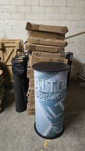 lot 33 image: Lot of 17 Olmeca Altos Tequila Barrel Tables