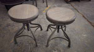 lot 74 image: Lot of 2 Industrial Stools