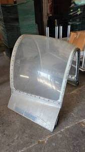 lot 111 image: 1950s North American Aviation T-28 Trojan Pilot Canopy