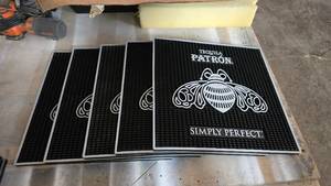 lot 128 image: Lot of 5 Patron Bar Mats
