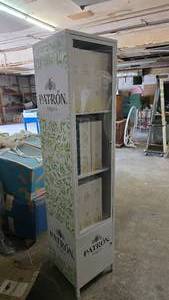 lot 130 image: Patron Metal Cabinet w Locking Doors.  Measures 72 x 16 x 16