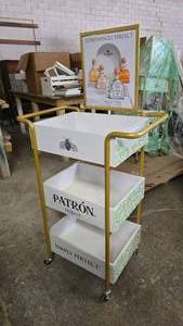 lot 132 image: Patron Rolling Display Cart
