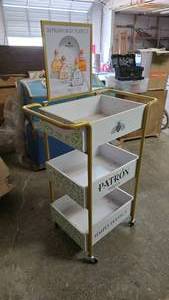 lot 133 image: Patron Rolling Display Cart