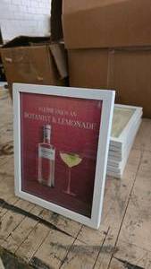 lot 158 image: Lot of 8 Matching White Picture Frames