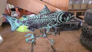 lot 211 image: Metal Trout Weather Vane