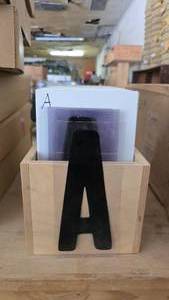 lot 228 image: Large Lot of 8 Sign Letters.  Organized in the box from a to z plus special characters in back.