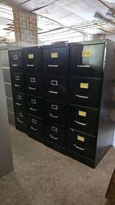 lot 271 image: Lot of 4 Filing Cabinets