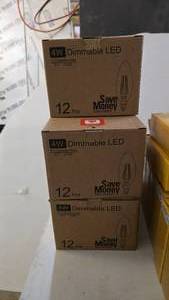 lot 286 image: 5 Boxes of 4W Dimmable LED Light Bulbs