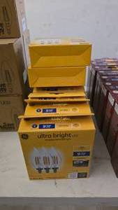 lot 287 image: 11 Boxes of GE Ultra Bright LED 7.5W (Replaces 100W) Light Bulbs