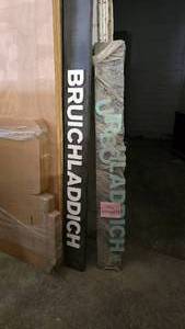 lot 294 image: Lot of 2 Wooden Bruichladdich Signs
